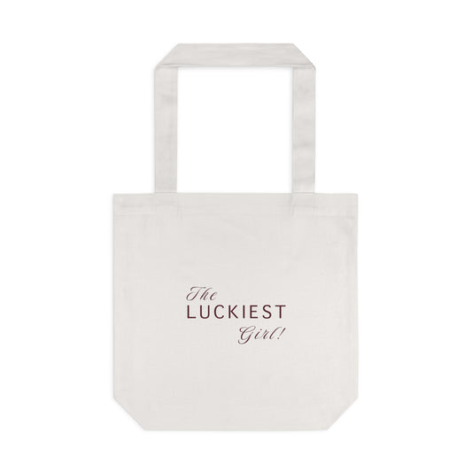 Cotton Tote Bag - Lucky girl