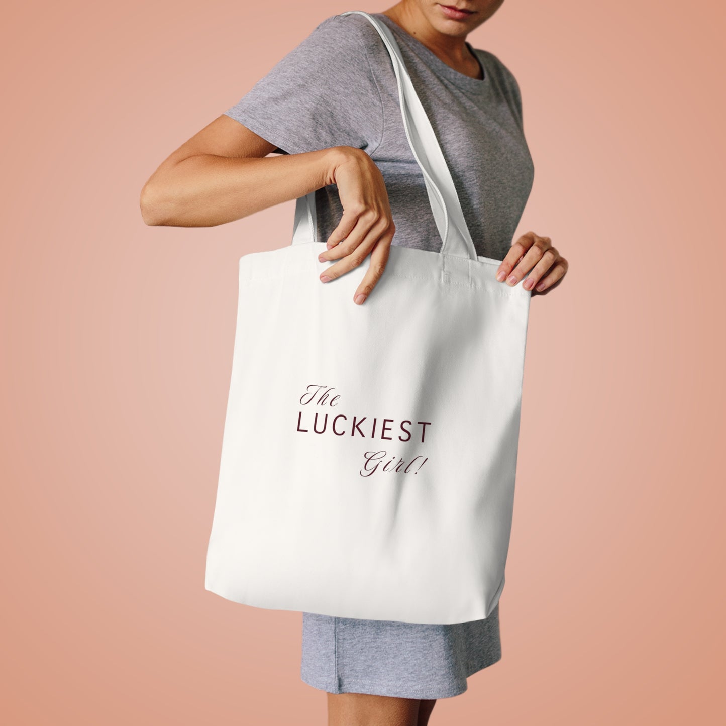 Cotton Tote Bag - Lucky girl